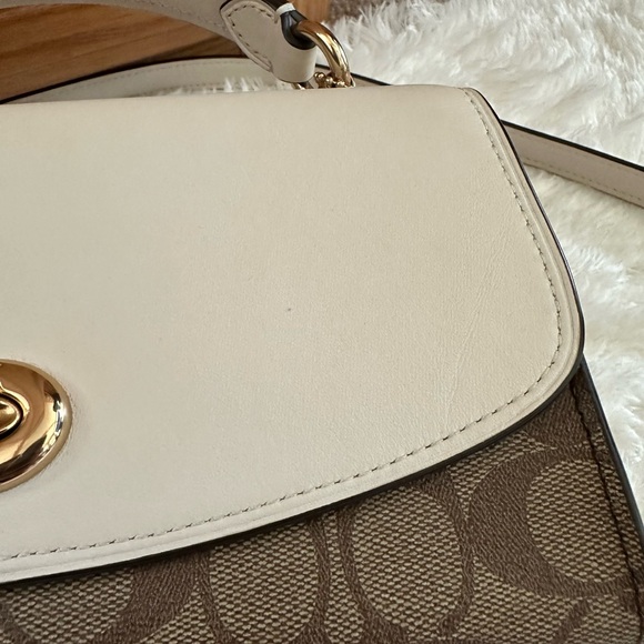 Coach Tilly Satchel 23 In Signature Crossbody Handbag Satchel - Picture 14 of 16